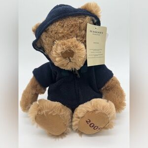 Burberry Plush Bear in Navy Hoodie